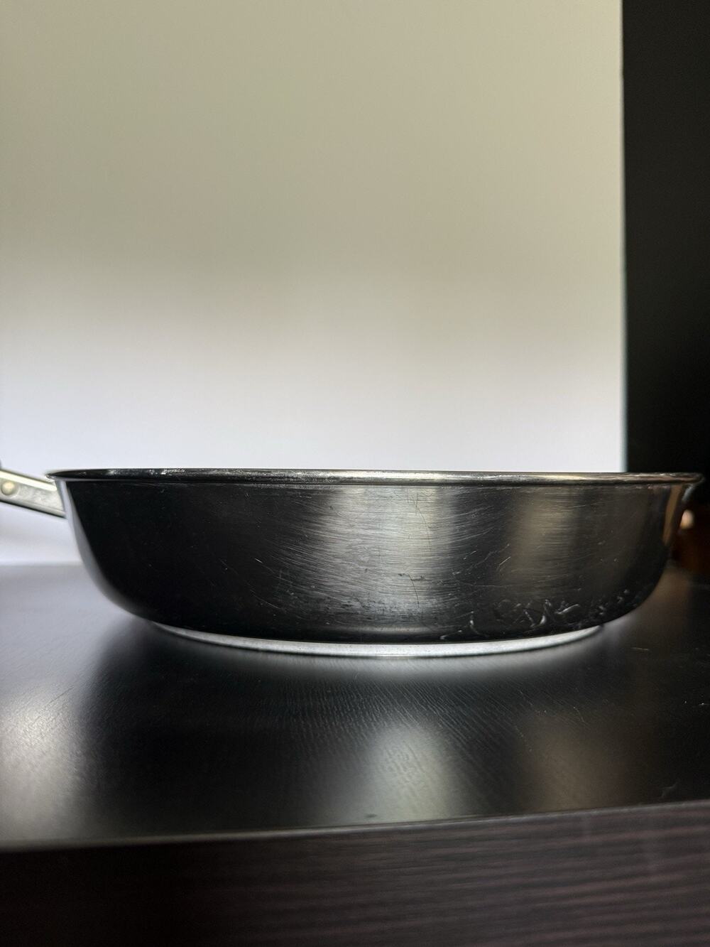 Vintage Revere Ware 12” 91H Stainless Steel Skillet Fry Pan USA Clinton IL